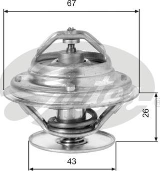 Gates TH05586G1 - Termostato, Refrigerante autozon.pro