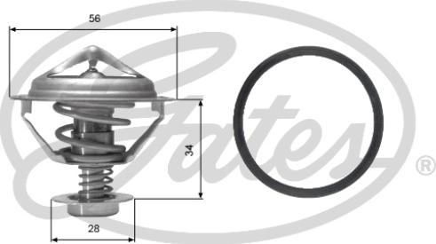 Gates TH05682G1 - Termostato, Refrigerante autozon.pro