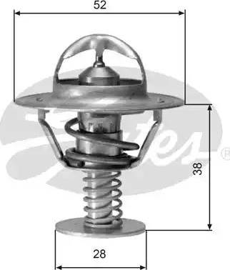 Gates TH05077G1 - Termostato, Refrigerante autozon.pro