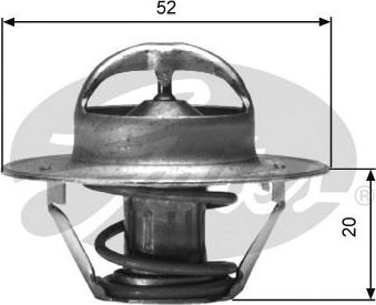 Gates TH00591G1 - Termostato, Refrigerante autozon.pro