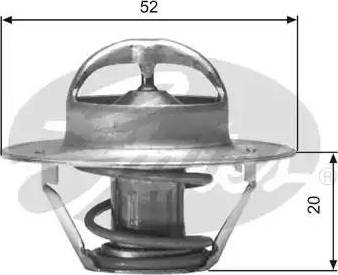 Gates TH00582G1 - Termostato, Refrigerante autozon.pro