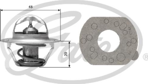 Gates TH00382G1 - Termostato, Refrigerante autozon.pro