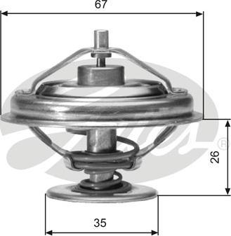 Gates TH01880G1 - Termostato, Refrigerante autozon.pro