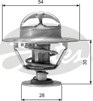 Gates TH02491G1 - Termostato, Refrigerante autozon.pro