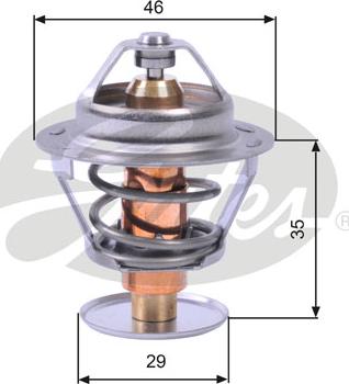 Gates TH10489G1 - Termostato, Refrigerante autozon.pro