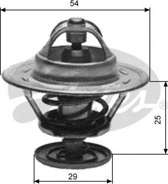 Gates TH11174G1 - Termostato, Refrigerante autozon.pro