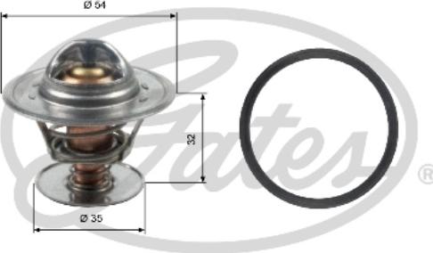 Gates TH13684G1 - Termostato, Refrigerante autozon.pro