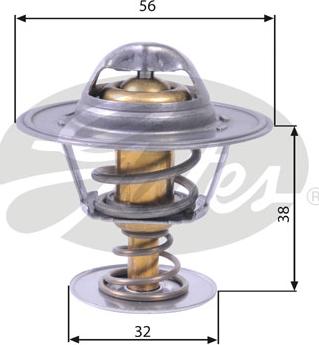 Gates TH13182G1 - Termostato, Refrigerante autozon.pro