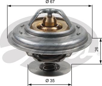 Gates TH13287G1 - Termostato, Refrigerante autozon.pro