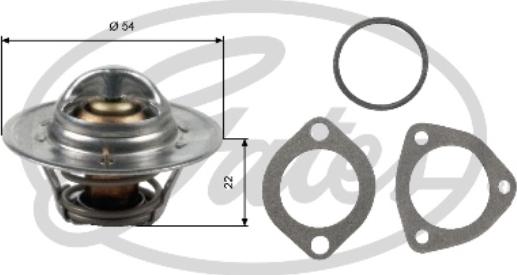 Gates TH12792G1 - Termostato, Refrigerante autozon.pro