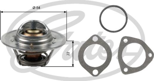 Gates TH12782G1 - Termostato, Refrigerante autozon.pro