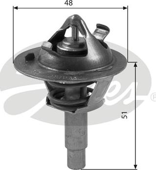 Gates TH38490G1 - Termostato, Refrigerante autozon.pro