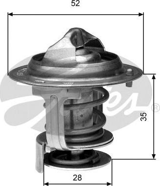 Gates TH29484G1 - Termostato, Refrigerante autozon.pro