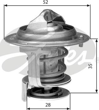 Gates TH29478G1 - Termostato, Refrigerante autozon.pro