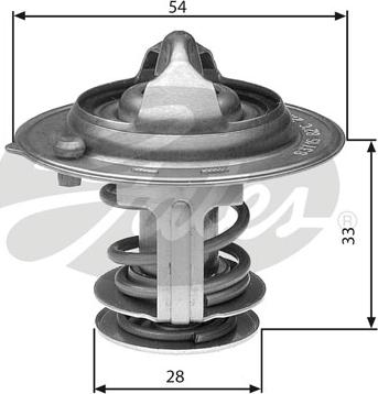 Gates TH29882G1 - Termostato, Refrigerante autozon.pro