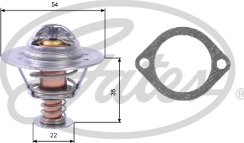 Gates TH22689G1 - Termostato, Refrigerante autozon.pro