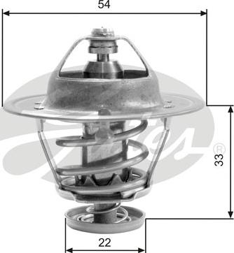 Gates TH22682G1 - Termostato, Refrigerante autozon.pro