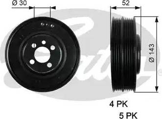 Gates TVD1093 - Puleggia cinghia, Albero a gomiti autozon.pro