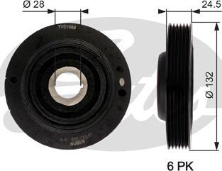 Gates TVD1059 - Puleggia cinghia, Albero a gomiti autozon.pro