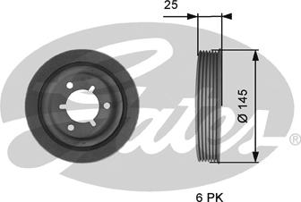 Gates TVD1056 - Puleggia cinghia, Albero a gomiti autozon.pro