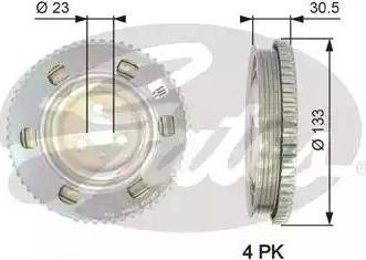 Gates TVD1051 - Puleggia cinghia, Albero a gomiti autozon.pro