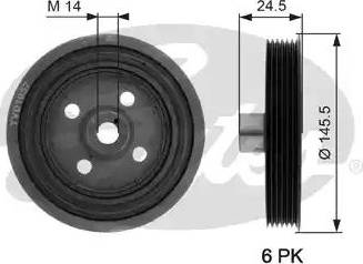 Gates TVD1057 - Puleggia cinghia, Albero a gomiti autozon.pro