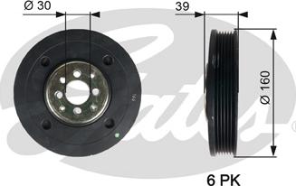 Gates TVD1004 - Puleggia cinghia, Albero a gomiti autozon.pro