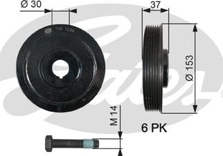 Gates TVD1006A - Puleggia cinghia, Albero a gomiti autozon.pro