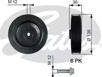 Gates TVD1010A - Puleggia cinghia, Albero a gomiti autozon.pro