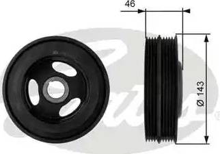 Gates TVD1018 - Puleggia cinghia, Albero a gomiti autozon.pro