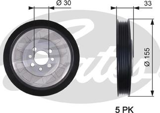 Gates TVD1088 - Puleggia cinghia, Albero a gomiti autozon.pro