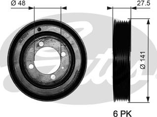 Gates TVD1036 - Puleggia cinghia, Albero a gomiti autozon.pro