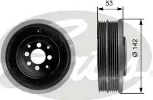 Gates TVD1024 - Puleggia cinghia, Albero a gomiti autozon.pro