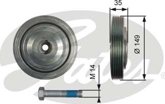 Gates TVD1103A - Puleggia cinghia, Albero a gomiti autozon.pro