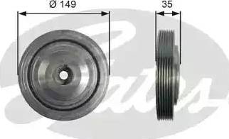 Gates TVD1103 - Puleggia cinghia, Albero a gomiti autozon.pro