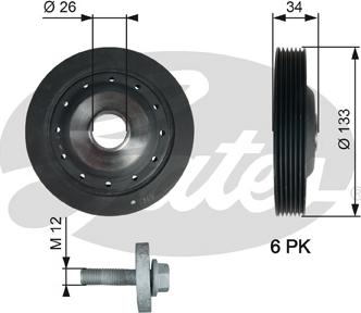 Gates TVD1113A - Puleggia cinghia, Albero a gomiti autozon.pro