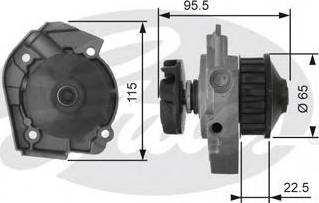 Gates Z80493 - Pompa acqua autozon.pro