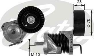 GATES-AU 39085 - Tendicinghia, Cinghia Poly-V autozon.pro