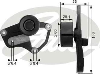 GATES-AU 36021 - Galoppino / Guidacinghia, Cinghia Poly-V autozon.pro