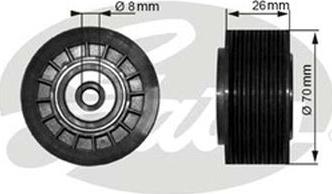 GATES-AU 36304 - Galoppino / Guidacinghia, Cinghia Poly-V autozon.pro