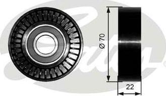 GATES-AU 36252 - Galoppino / Guidacinghia, Cinghia Poly-V autozon.pro