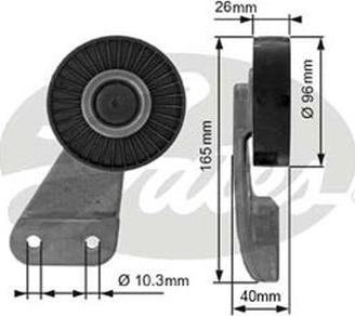 GATES-AU 38461 - Galoppino / Guidacinghia, Cinghia Poly-V autozon.pro