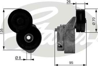 GATES-AU 38430 - Tendicinghia, Cinghia Poly-V autozon.pro