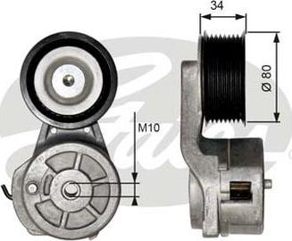 GATES-AU 38650 - Tendicinghia, Cinghia Poly-V autozon.pro