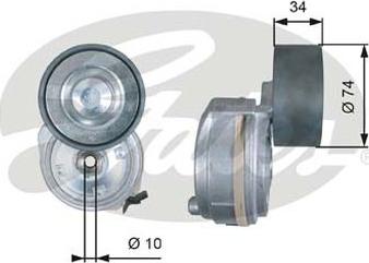 GATES-AU 38638 - Tendicinghia, Cinghia Poly-V autozon.pro