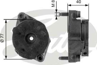 GATES-AU 38345 - Tendicinghia, Cinghia Poly-V autozon.pro