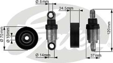 GATES-AU 38242 - Tendicinghia, Cinghia Poly-V autozon.pro