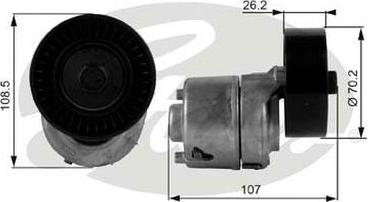 GATES-AU 38215 - Tendicinghia, Cinghia Poly-V autozon.pro