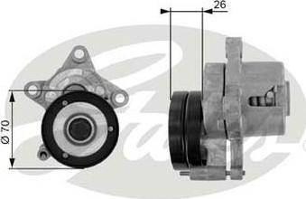 GATES-AU 38283 - Tendicinghia, Cinghia Poly-V autozon.pro