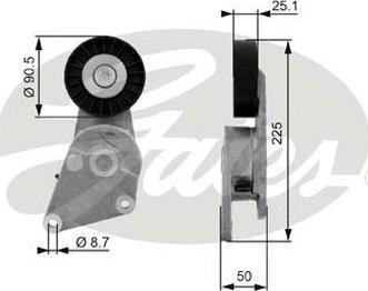 GATES-AU 38234 - Tendicinghia, Cinghia Poly-V autozon.pro